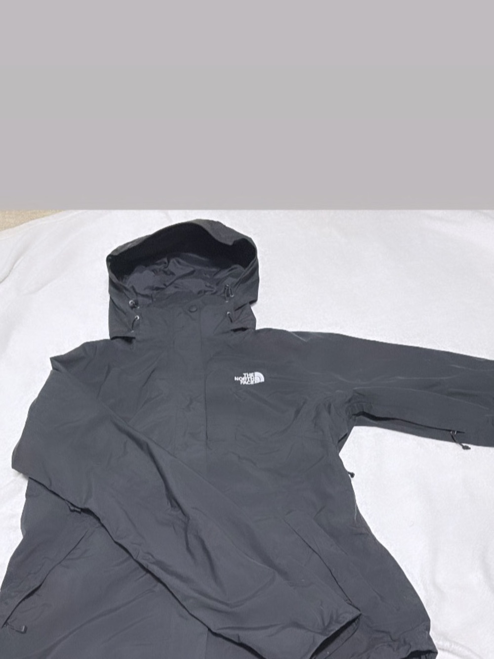 The North Face Women's Black Hooded Rain Shell